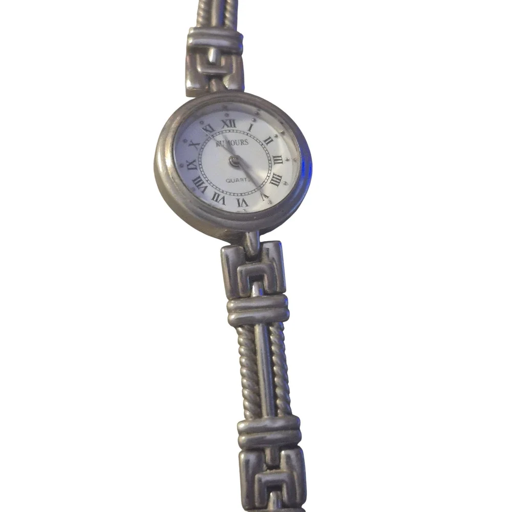 Rumours Womens Watch BOHO 60s Mid Century styled band New Battery HIppie Unusual